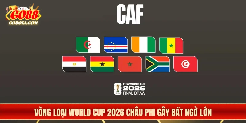 Vòng loại World Cup 2026 châu Phi gây bất ngờ lớn